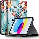 MOCA [Soft Back] Magnetic Flip Cover Case for iPad Air 2 A1566 A1567 (2014 Launched) iPad Flip Cover Case (Deer-Painting)