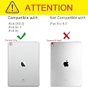 MOCA Case for ipad 9.7 inch 5th/6th Generation 2017/2018, Protective Case Cover for ipad 9.7 Air 1/2 Gen, Slim Adjustable Multi-Angle Stand, Auto Wake/Sleep
