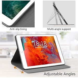moca case for ipad 97 inch 5th6th generation 20172018 protective case cover for ipad 97 air 12 gen slim adjustable multi-angle stand auto wakesleep