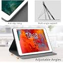 MOCA Case for ipad 9.7 inch 5th/6th Generation 2017/2018, Protective Case Cover for ipad 9.7 Air 1/2 Gen, Slim Adjustable Multi-Angle Stand, Auto Wake/Sleep