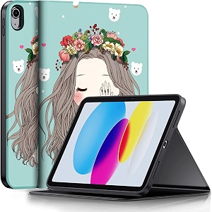 moca case for ipad a16 11th generation 11 inch 2025 case ipad case 10th generation 109 inch slim stand back protective smart cover flower girl