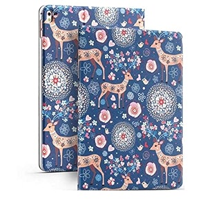 moca soft back magnetic flip cover case for ipad air 2 a1566 a1567 2014 launched ipad flip cover case deer