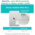 MOCA [Soft Back] Magnetic Flip Cover Case for iPad Air 2 A1566 A1567 (2014 Launched) iPad Flip Cover Case (Dazzling Paris!)
