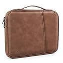 MOCA Tablet Sleeve Case for 9.7 iPad /10.9 inch New iPad / 11 inch iPad Pro / 10.2 inch iPad / 10.9" iPad Air, Galaxy Tab A8 10.5" Protective Bag, Fit Apple Smart Keyboard, Black (Brown)