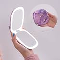 Mocado Compact Mirror with Light-4 Inches Compact 1x/10x Magnifying Mirror