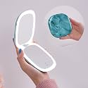 Mocado Compact Mirror with Light-4 Inches Compact 1x/10x Magnifying Mirror