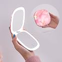 Mocado Compact Mirror with Light-4 Inches Compact 1x/10x Magnifying Mirror