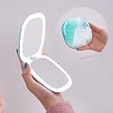Mocado Compact Mirror with Light-4 Inches Compact 1x/10x Magnifying Mirror