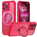 MOCCA Magnetic for iPhone 13 Pro Case with Stand,Red