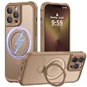 MOCCA Magnetic for iPhone 13 Pro Case with Stand,Brown