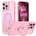 MOCCA Magnetic for iPhone 13 Pro Case with Stand,Pink