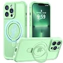 MOCCA Magnetic for iPhone 13 Pro Case with Stand,Matcha Green