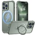 MOCCA Magnetic for iPhone 13 Pro Case with Stand,Calke Green