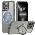 MOCCA Magnetic for iPhone 13 Pro Case with Stand,Titanium Gray