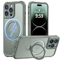 MOCCA Magnetic for iPhone 14 Pro Case with Stand,Calke Green