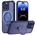 MOCCA Magnetic for iPhone 14 Pro Case with Stand,Deep Blue