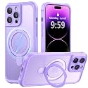 MOCCA Magnetic for iPhone 14 Pro Case with Stand,Light Purple