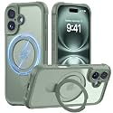 MOCCA Magnetic for iPhone 16 Case with Stand,Calke Green