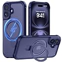 MOCCA Magnetic for iPhone 16 Case with Stand,Deep Blue