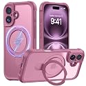 MOCCA Magnetic for iPhone 16 Case with Stand,Lavender Purple