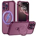 MOCCA Magnetic for iPhone 16 Pro Case with Stand,Wine Red