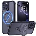 MOCCA Magnetic for iPhone 16 Pro Case with Stand,Black
