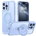 MOCCA Magnetic for iPhone 16 Pro Case with Stand,Light Blue