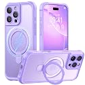 MOCCA Magnetic for iPhone 16 Pro Case with Stand,Light Purple