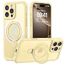 MOCCA Magnetic for iPhone 16 Pro Case with Stand,Creamy Yellow
