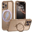 MOCCA Magnetic for iPhone 16 Pro Max Case with Stand,Brown