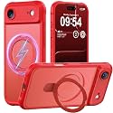 MOCCA Magnetic for iPhone 17 Air Case with Stand,Red