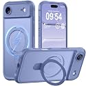 MOCCA Magnetic for iPhone 17 Air Case with Stand,Lavender Grey