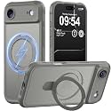 MOCCA Magnetic for iPhone 17 Air Case with Stand,Titanium Gray