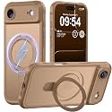 MOCCA Magnetic for iPhone 17 Air Case with Stand,Brown