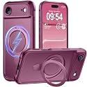 MOCCA Magnetic for iPhone 17 Air Case with Stand,Wine Red