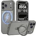MOCCA Magnetic for iPhone 17 Pro Case with Stand,Titanium Gray