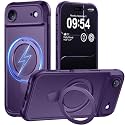 MOCCA Magnetic for iPhone 17 Air Case with Stand,Deep Purple