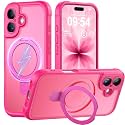 MOCCA Magnetic for iPhone 17 Case with Stand,Hot Pink