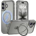 MOCCA Magnetic for iPhone 17 Case with Stand,Titanium Gray