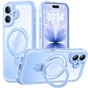 MOCCA Magnetic for iPhone 17 Case with Stand,Light Blue