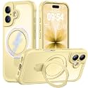MOCCA Magnetic for iPhone 17 Case with Stand,Creamy Yellow
