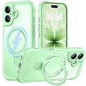 MOCCA Magnetic for iPhone 17 Case with Stand,Matcha Green