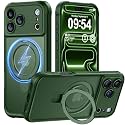 MOCCA Magnetic for iPhone 17 Pro Max Case with Stand,Dark Green
