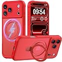MOCCA Magnetic for iPhone 17 Pro Max Case with Stand,Red