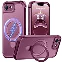 MOCCA Magnetic for iPhone 17e Case with Stand,Wine Red