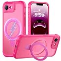 MOCCA Magnetic for iPhone 17e Case with Stand,Hot Pink