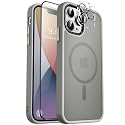 MOCCA Magnetic Shockproof for iPhone 13 Pro Max Case,Titanium Gray