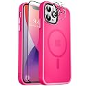 MOCCA Magnetic Shockproof for iPhone 13 Pro Max Case,Hot Pink