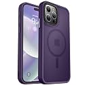 MOCCA Magnetic Shockproof for iPhone 15 Pro Max Case,Deep Purple