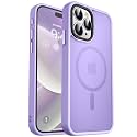 MOCCA Magnetic Shockproof for iPhone 15 Pro Max Case,Light Purple
